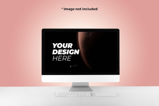 Digital Desktop Screen Mockup PSD Template – Free Download