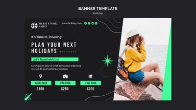 Holidays Banner Template Featuring Stunning Photography – Free Download
