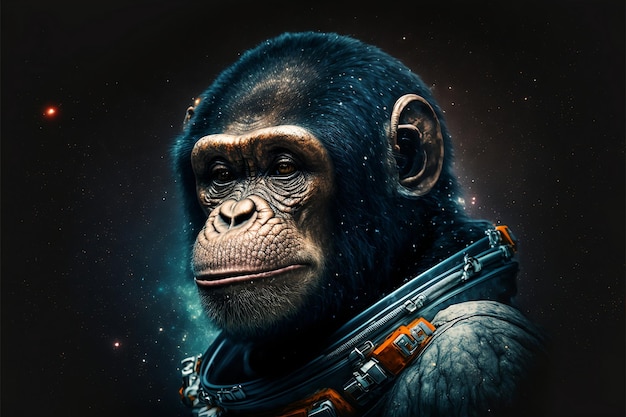 Chimpanzee in a Spacesuit Among the Stars – Free Download