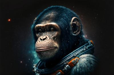Chimpanzee in a Spacesuit Among the Stars – Free Download