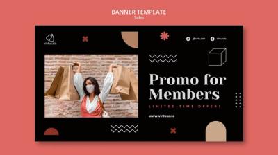 Sales Template Design of Banner – Free Download
