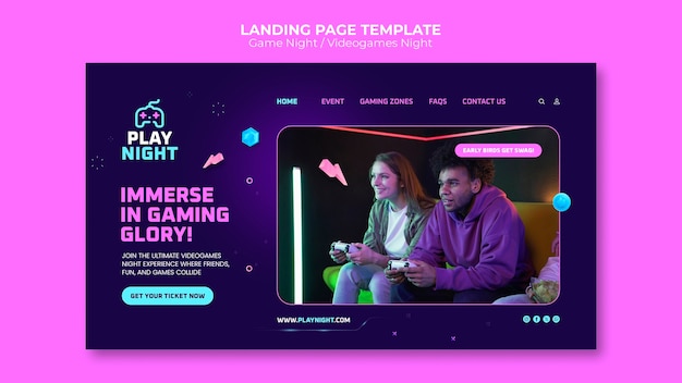 Game Night Template Design – Free to Download