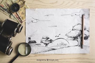 Travel Composition with Paper – Free Stock Photo for Download