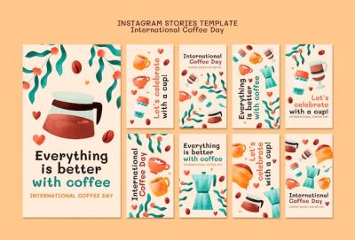 International Coffee Day Instagram Stories – Free Download