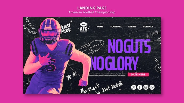 Super Bowl Template Design – Free Download