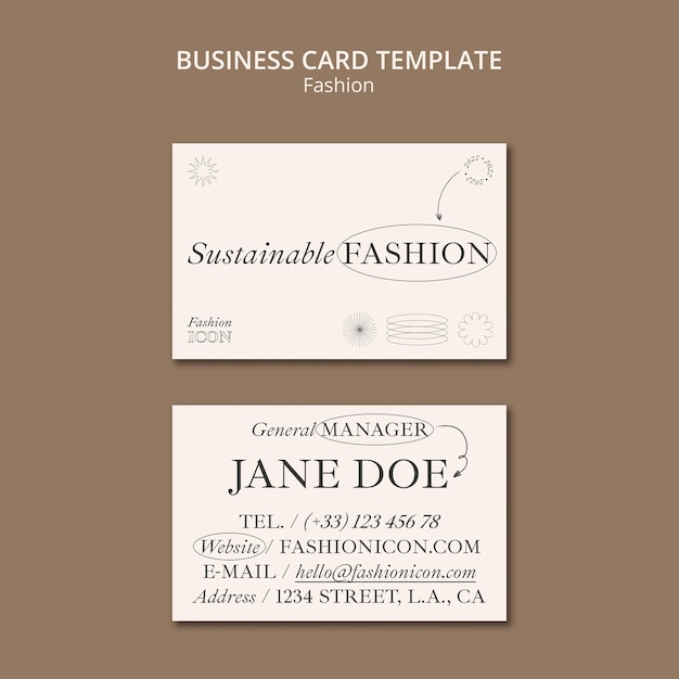 Flat Design Fashion Template – Free to Download
