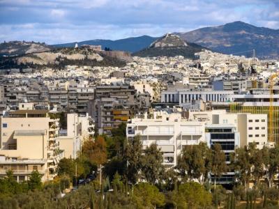 Top View of Athens’ Urban Architecture: House, Acropolis, and Likavitos Hill – Free Stock Photo, Download for Free