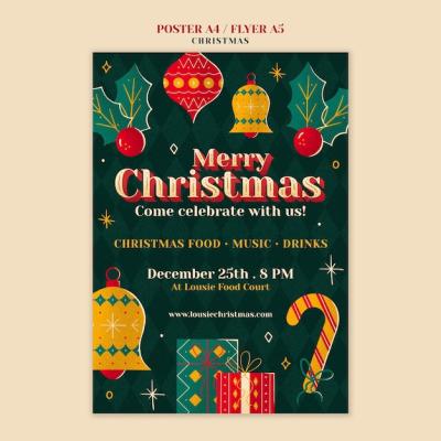 Creative Christmas Template Design for Your Projects – Free Download