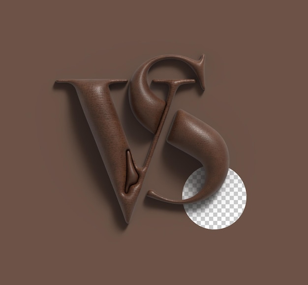 3D Render of Vs Versus Sign Company Letter Logo – Free Download