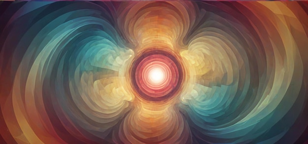 A Colorful Abstract Background Featuring a Central Circle – Free Download