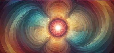 A Colorful Abstract Background Featuring a Central Circle – Free Download
