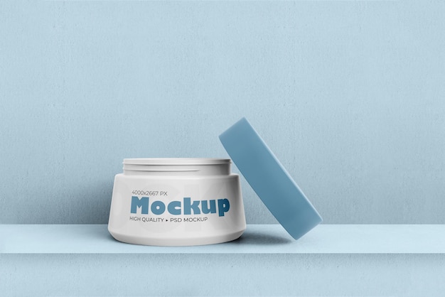 Cosmetic Jar Mockup Set for Product Display – Free Download