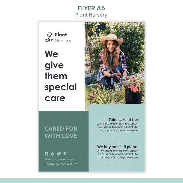 Plant Nursery Flyer Template – Free Download