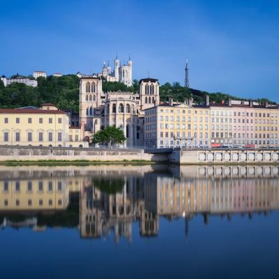 Famous View of Saone River in Lyon, France – Free Stock Photo for Download