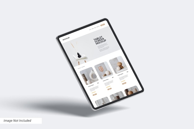 Tablet App Screen Mockup – Free Download
