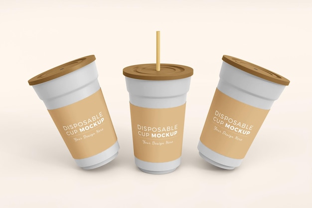 Disposable Cup Mockup – Free Stock Photo for Download