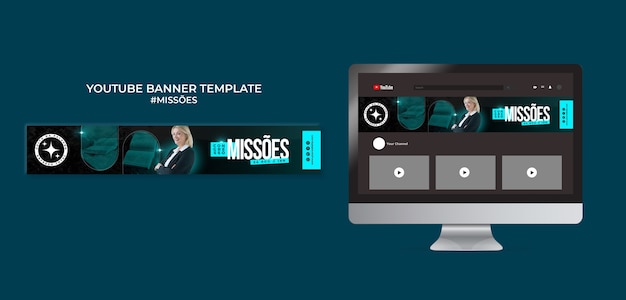 Professional Missoes YouTube Banner Template – Download Free Stock Photo