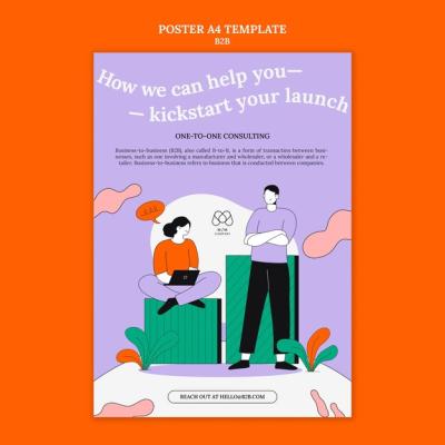 Business to Business Poster Template – Free Download