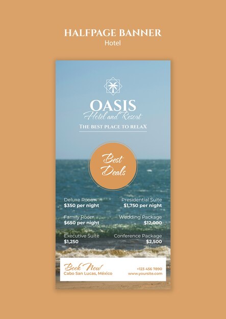 Stylish Hotel Template Design – Free Download