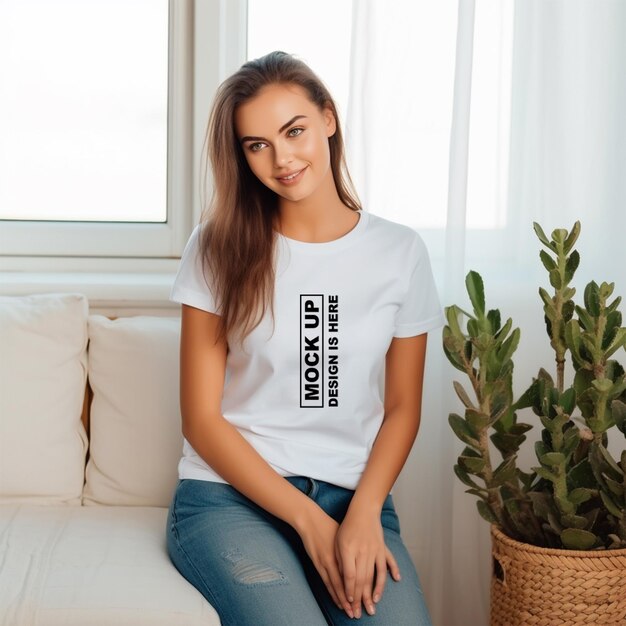 White T-Shirt Mockup and Sweatshirt Mockup for Apparel – Free Download