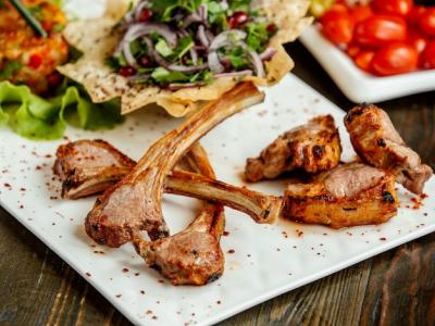 Meat Kebab Entrecote with Chopped Onion – Free to Download