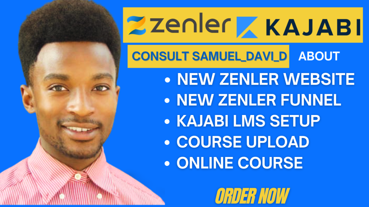 I Will Set Up Amelia, New Zenler Online Course, Kajabi LMS, New Zenler Website and Funnel