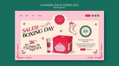 Boxing Day Sales Template Design – Free to Download