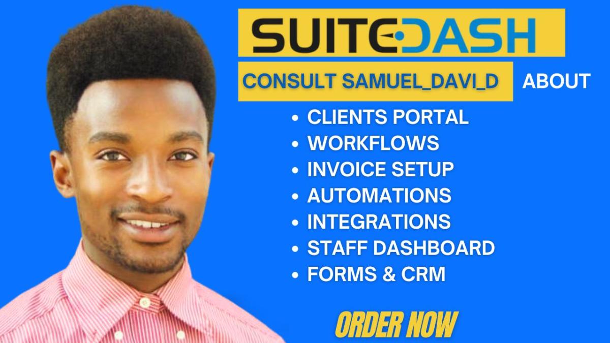 I Will Provide Configuration Support for All Tasks on SuiteDash VA
