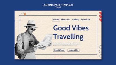 Travel Adventure Landing Page Template – Free Download