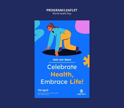 World Health Day Celebration Leaflet – Free Download