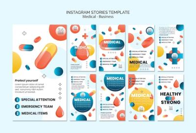 Medical Aid Instagram Stories Template – Free Download