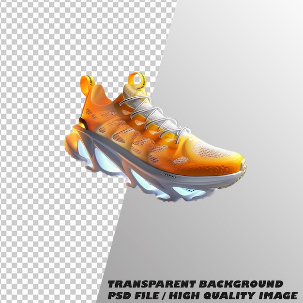 White Shoes Mockup Isolated on Transparent Background – Free to Download