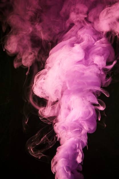 Creative Pink Smoke on Black Background – Free Stock Photo, Download for Free