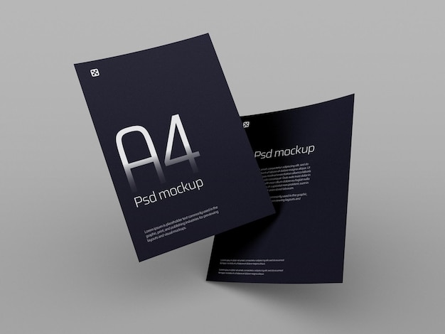 A4 Mockup High Quality – Download Free Stock Photo