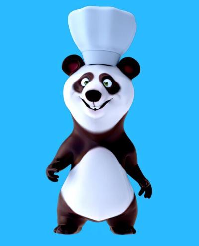 3D Cartoon Panda Talking and Presenting – Free Download