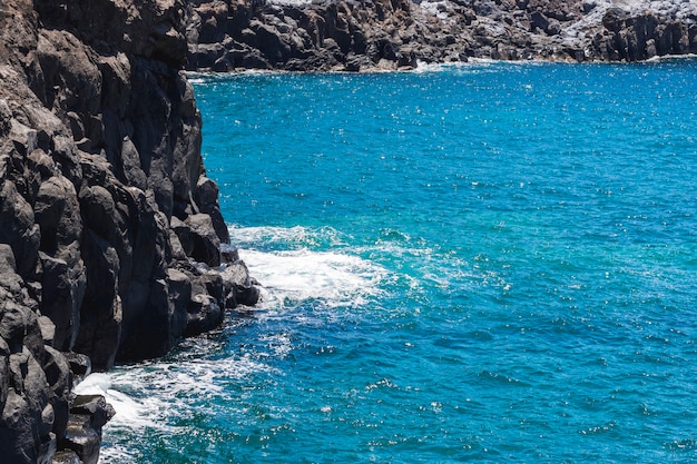 Close-up Rocky Coast with Crystalline Water – Free Download