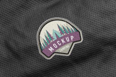 Cool Clothing Patch Mockup – Free Download