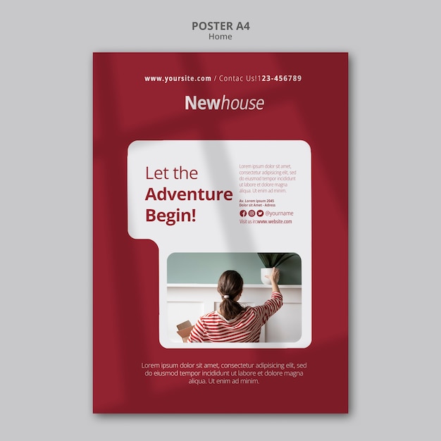 Creative Home Template Design – Free Download, Download Free Stock Photo