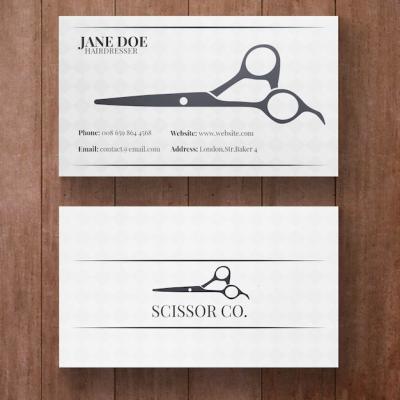 Hairdresser Business Card Design – Free Download, Free Stock Photo