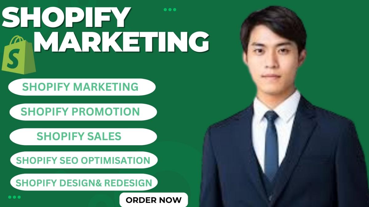 I Will Shopify Marketing Promotion, Store Design, Redesign & SEO