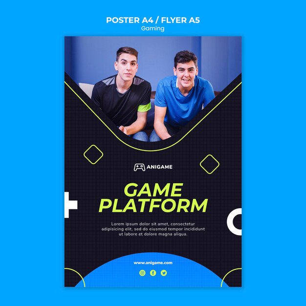 Gaming Concept Poster Style – Free Download