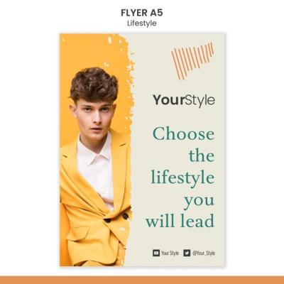 Vertical Flyer Template for Personal Lifestyle – Free Download