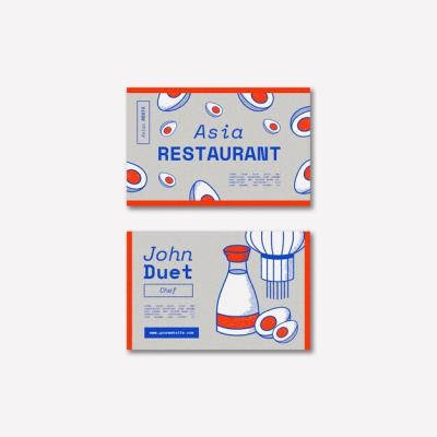Hand Drawn Asian Food Template – Free Download