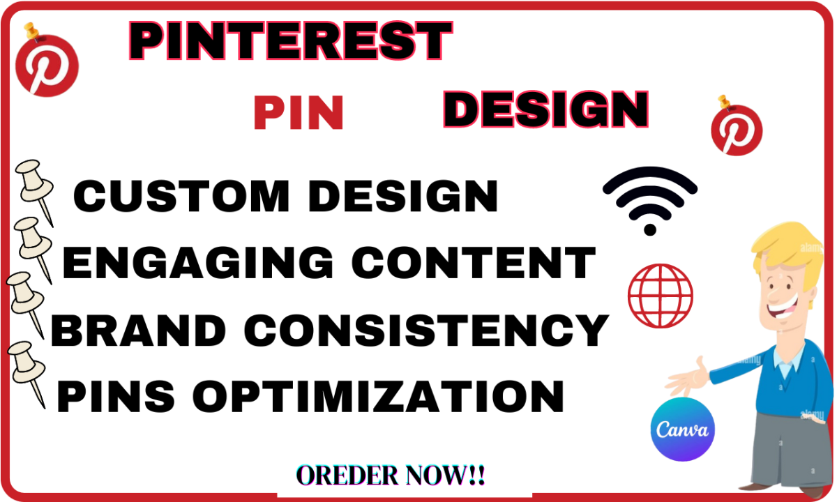 I Will Design Professional and Eye-Catching Pinterest Pins