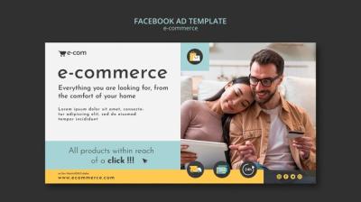 E-commerce Discounts Facebook Template – Free Download