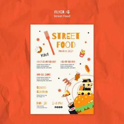 Street Food Template Design – Free Download for Your Next Project