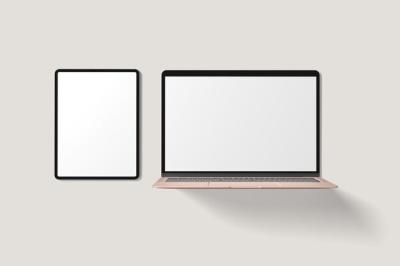 A Laptop on a Shelf with a Black Frame – Free to Download