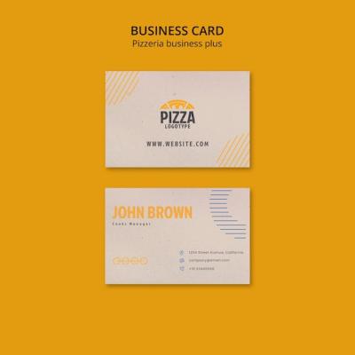Flat Design Pizzeria Template – Free Download