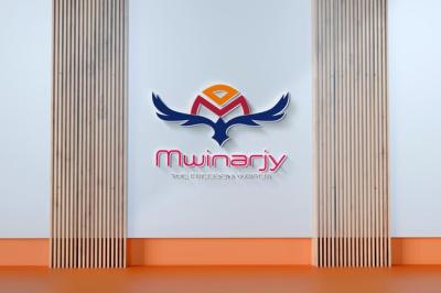 Modern Minimalist Wall 3D Logo Mockup – Free Download