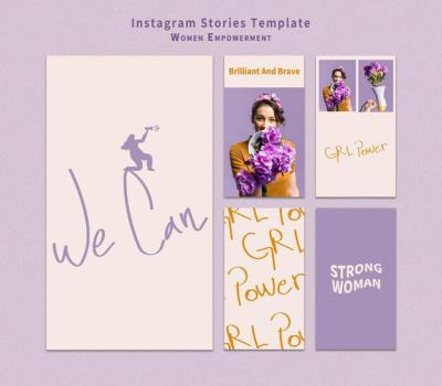 Women Empowerment Instagram Story Set – Free Download